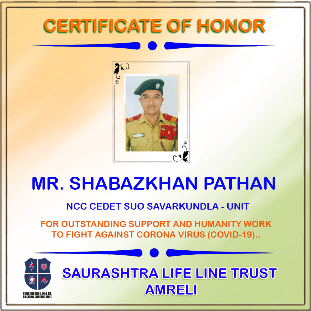 Certificate of Honor